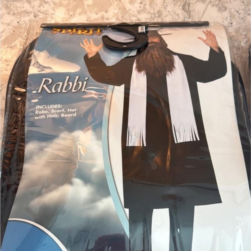 Spirit Rabbi Costume - Black and White